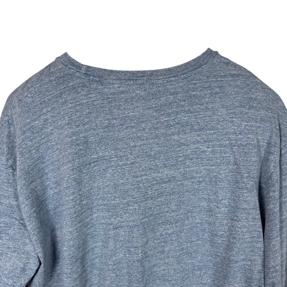 Polo Ralph Lauren Mens‎ TShirt Crew Neck Long Sleeve Top Blue Size Medium Preppy